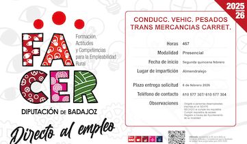 CONSIGUE EL CARNET C MAS LA PREPARACION PARA EL CAP CON ESTE CERTIFICADO CONDUCCIN DE VEHCULOS PESADOS DE TRANSPORTE DE MERCANCAS POR CARRETERA