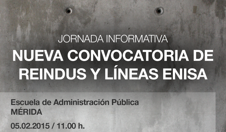Jornada informativa sobre la nueva convocatoria de Reindus y Lneas Enisa 2015